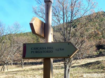 Cascadas Purgatorio;Bosque de Finlandia;cueva valiente turismo sierra de madrid monasterio de paular